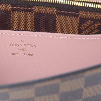 Louis Vuitton Damier Ebene Croisette Chain Wallet Rose Ballerine 6 of 11