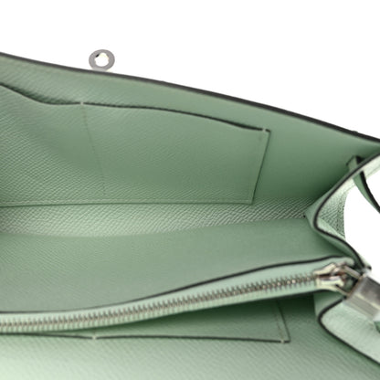 Hermes Epsom Kelly Wallet To Go Vert Peppermint 4 of 9
