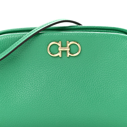 Salvatore Ferragamo Eram Calfskin Gancini Mini Clutch Smeraldo 7 of 10