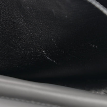 Prada City Calfskin Saffiano Studded Cahier Bag Mercurio 12 of 13