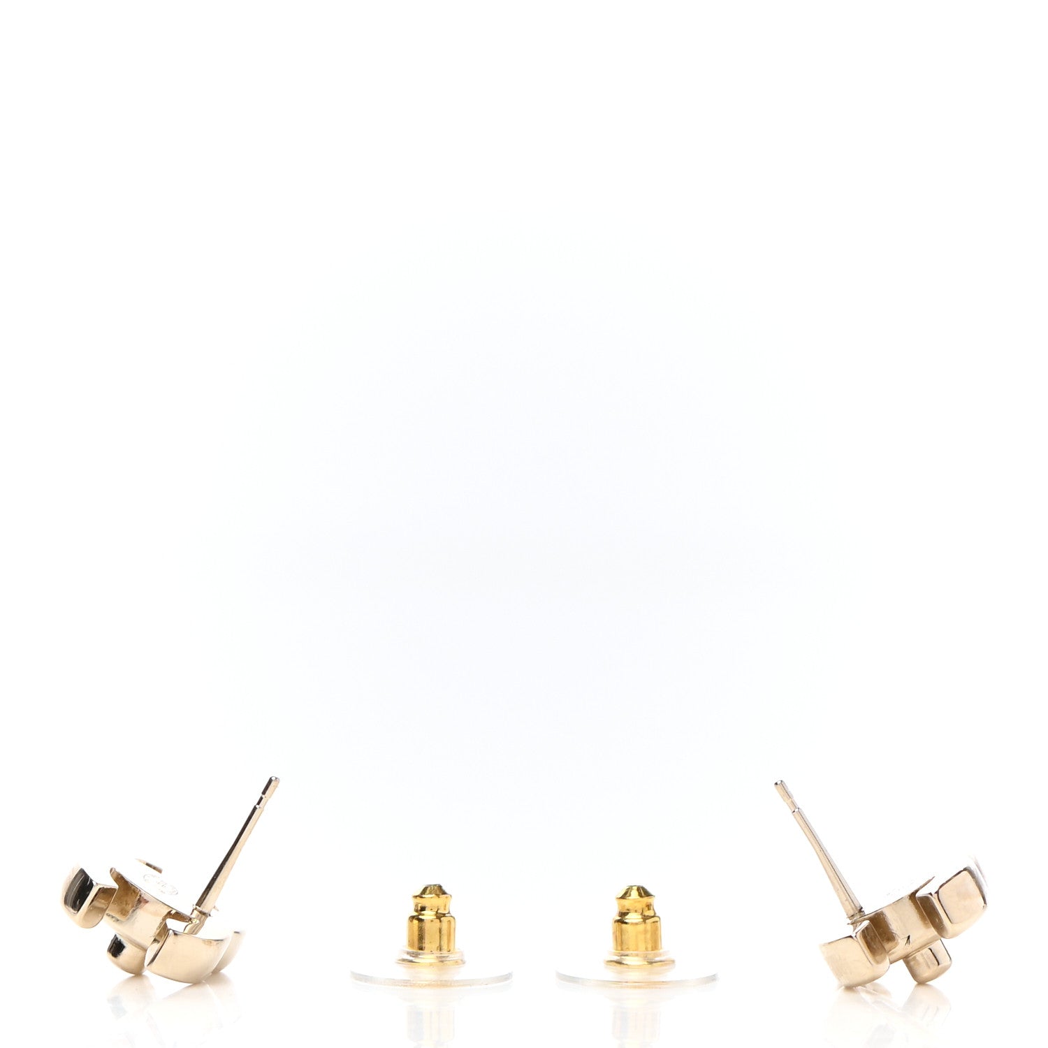 Chanel Metal CC Turnlock Earrings Gold 3 of 4