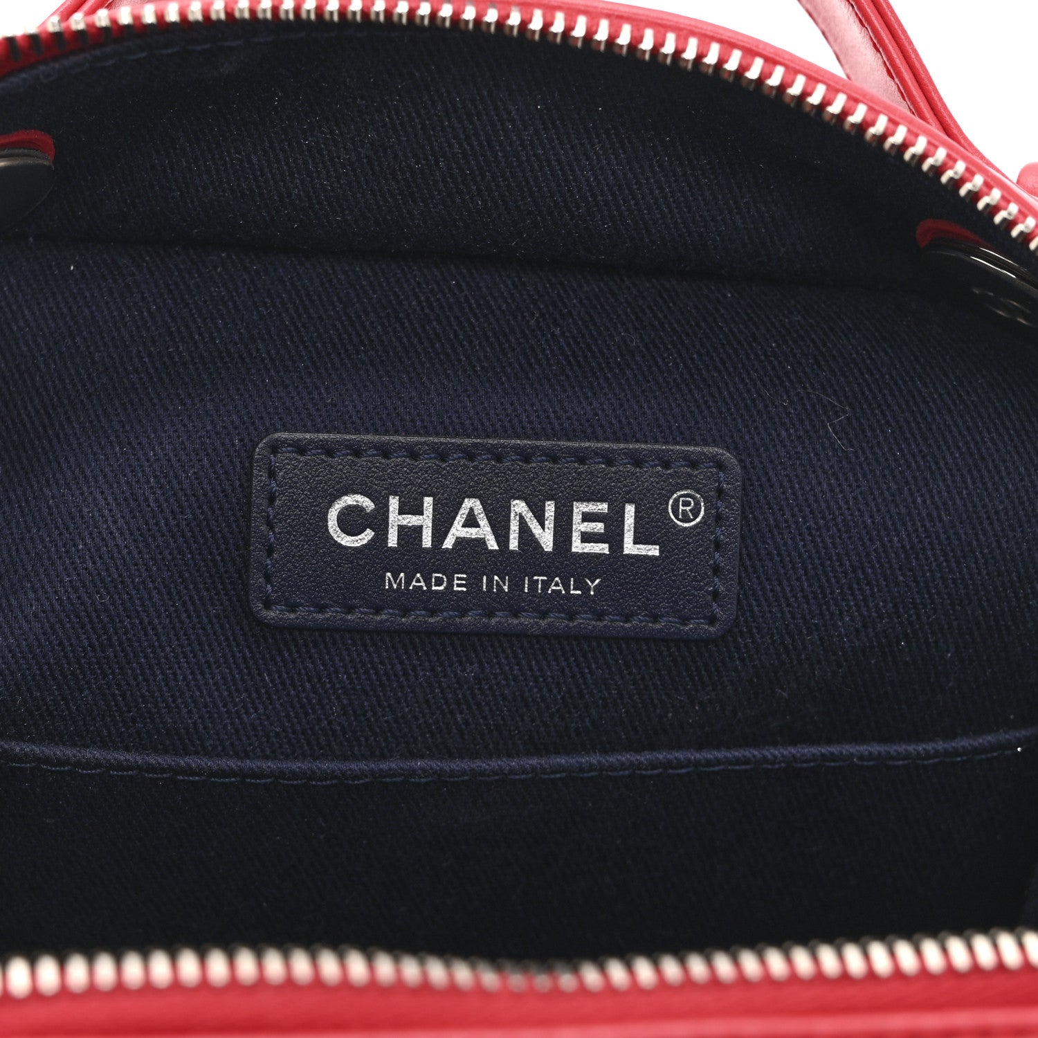 Chanel Aged Calfskin Quilted Top Handle Camera Case Red 6 of 11