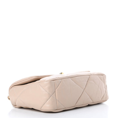 Chanel Lambskin Quilted Medium Chanel 19 Flap Beige 4 of 10