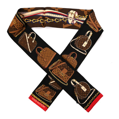 Louis Vuitton Silk Monogram Tribute To Bandeau Marron 1 of 2