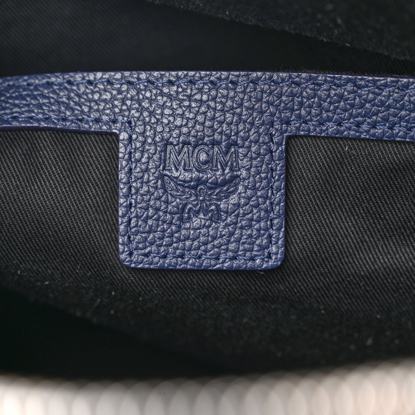 Calfskin Visetos Floral Leopard Klassik Small Stark Backpack Blue Black