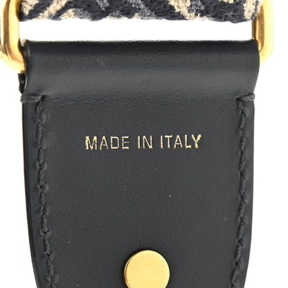 Christian Dior Oblique Studded Shoulder Strap Blue 4 of 8