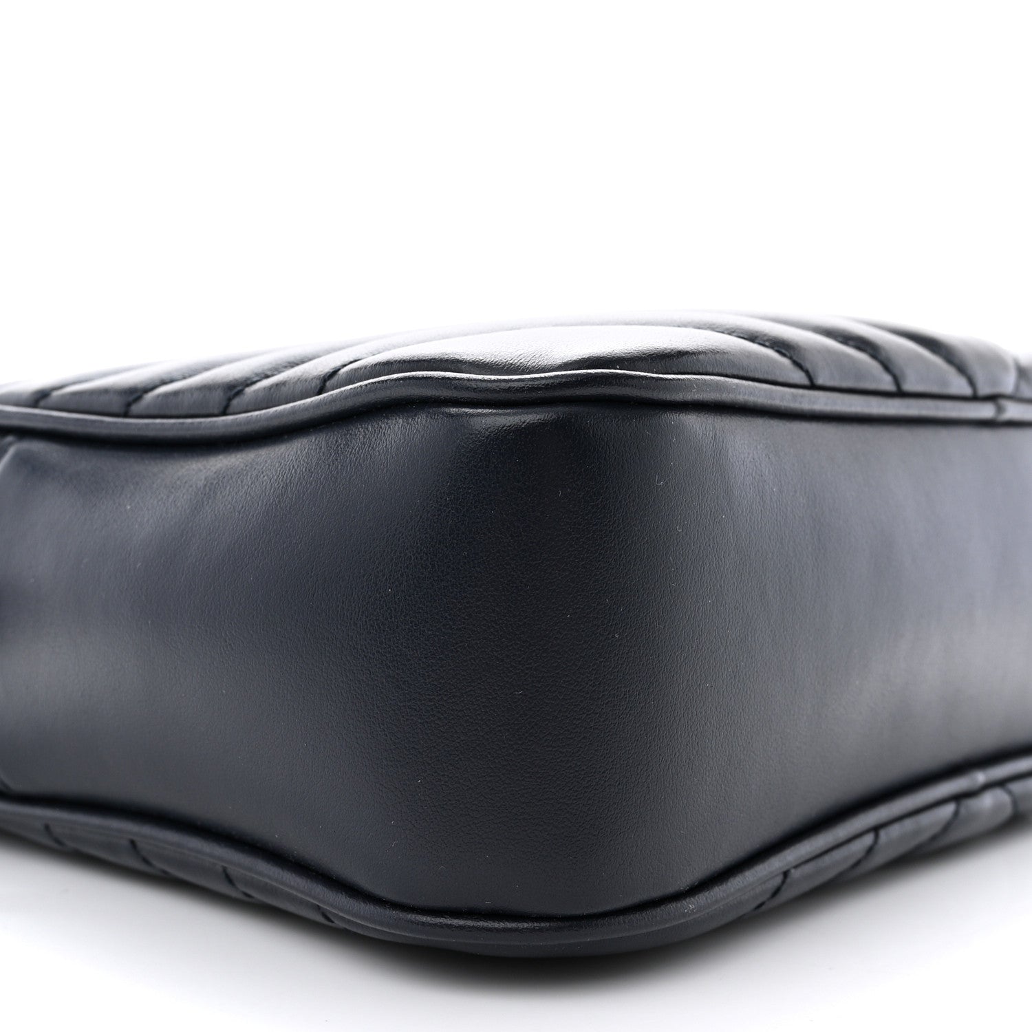 Saint Laurent Calfskin Matelasse Monogram Lou Camera Bag Navy 9 of 10