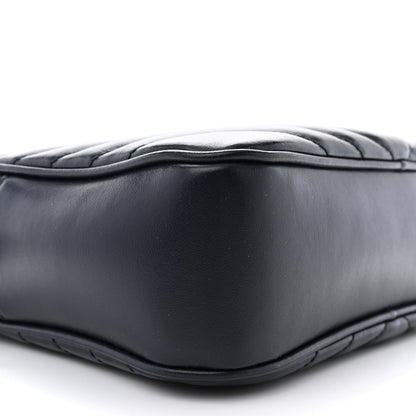 Saint Laurent Calfskin Matelasse Monogram Lou Camera Bag Navy 9 of 10