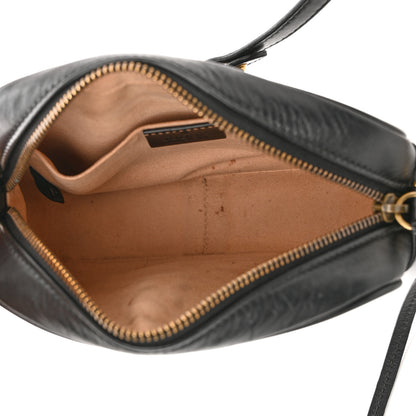 Gucci Calfskin Matelasse Mini GG Marmont Chain Shoulder Bag Black 5 of 13