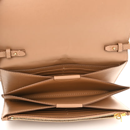 Burberry Calfskin Embossed Monogram Crossbody Light Camel 5 of 11