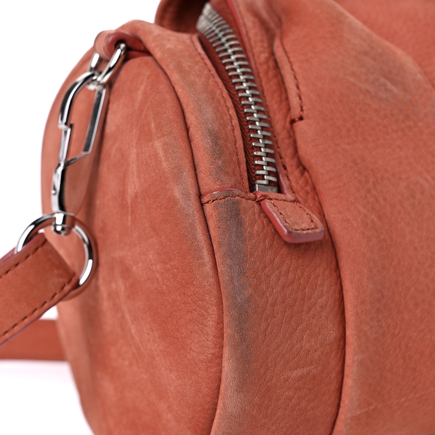 Nubuck Mini Rockie Silver Hardware Terra Cotta