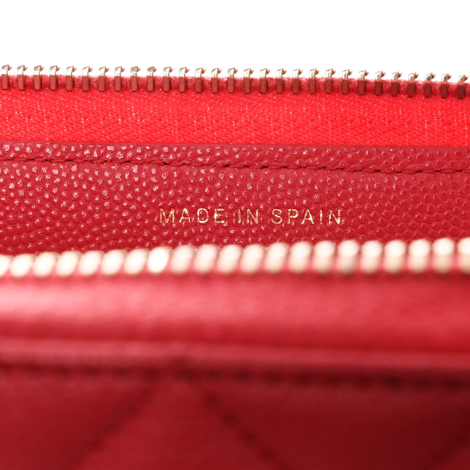 Chanel Caviar Quilted Medium Zip Around Wallet Dark Pink 7 of 11