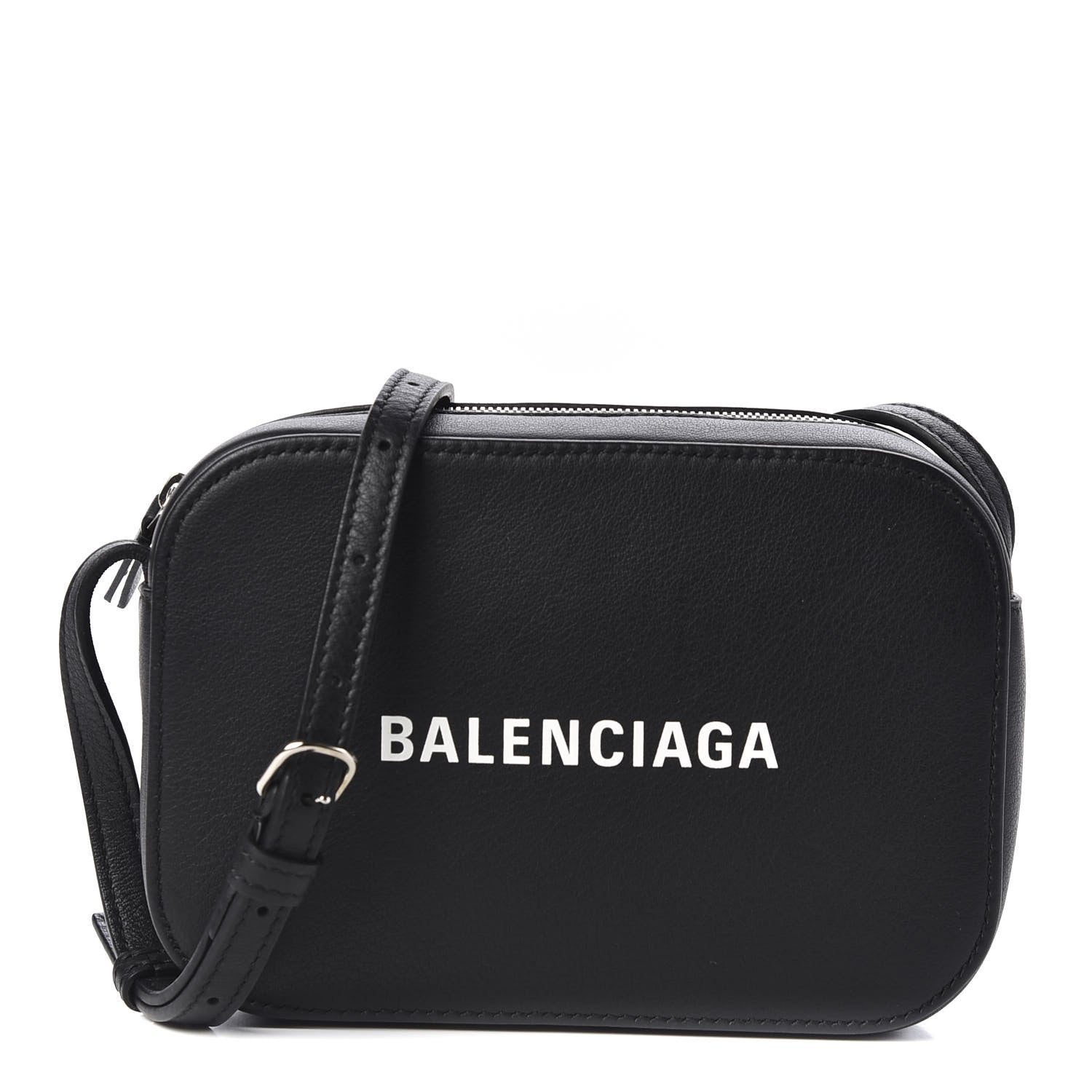 Balenciaga Calfskin Logo XS Everyday Camera Bag Black 1 of 8