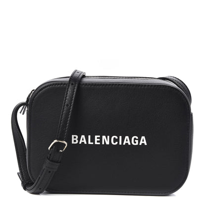 Balenciaga Calfskin Logo XS Everyday Camera Bag Black 1 of 8