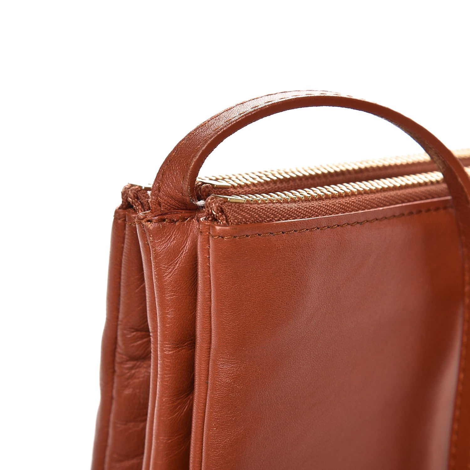 Celine Lambskin Large Trio Crossbody Bag Brick 10 of 10