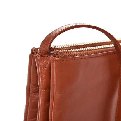 Celine Lambskin Large Trio Crossbody Bag Brick 10 of 10