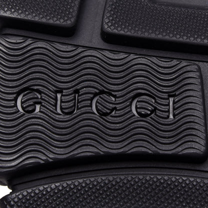 Gucci X SEGA Mesh Technical Canvas Calfskin Reflective Mens Flashtrek Sneakers 6 Silver Black 9 of 10