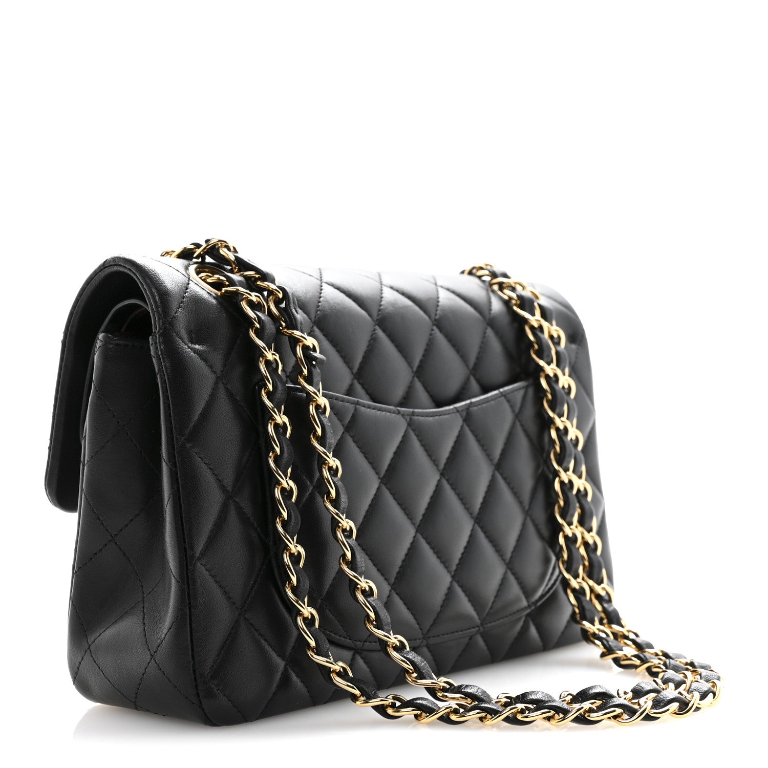 Chanel Lambskin Quilted Small Double Flap Black 3 of 14
