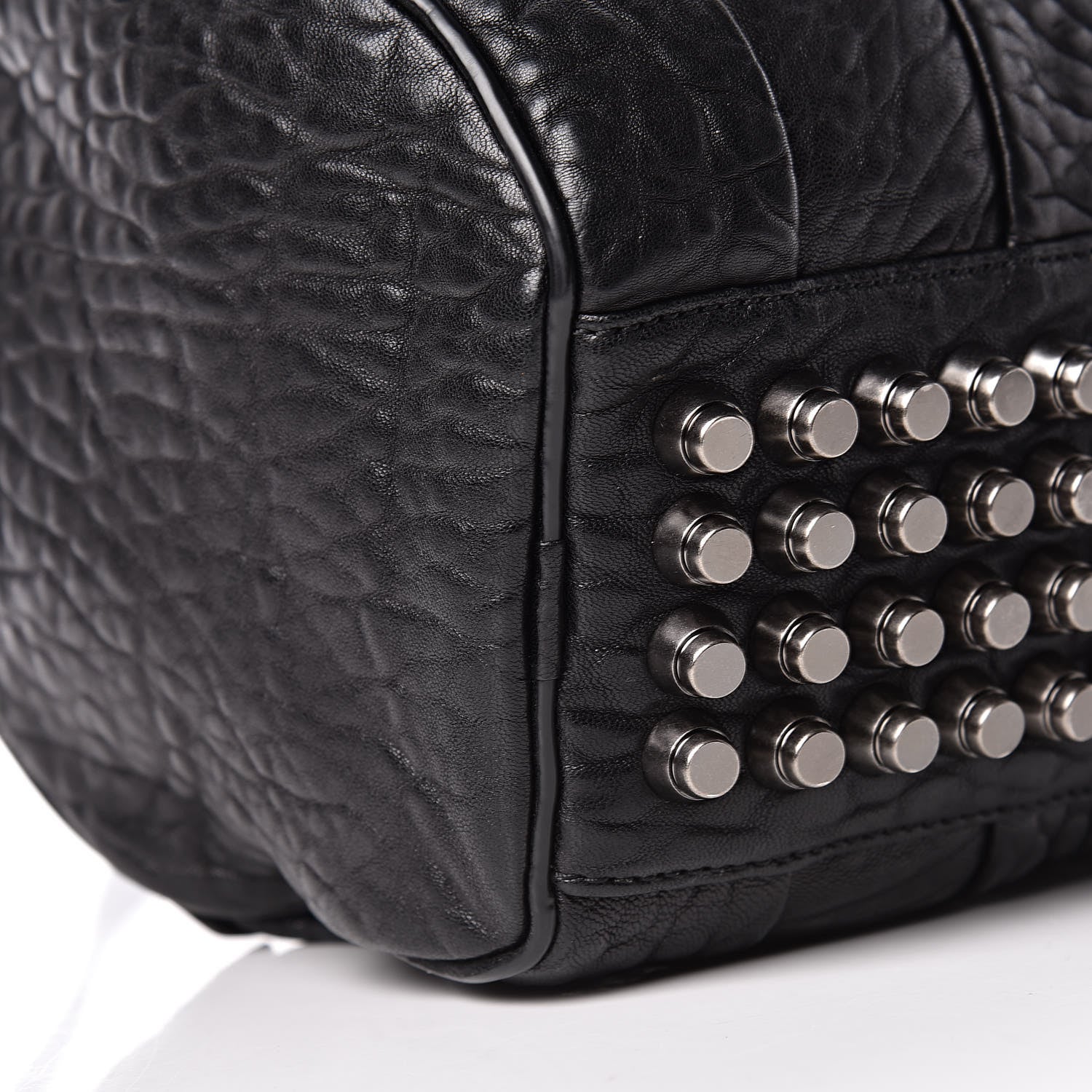 Alexander Wang Pebbled Lambskin Rockie Black Rhodium Hardware 8 of 10