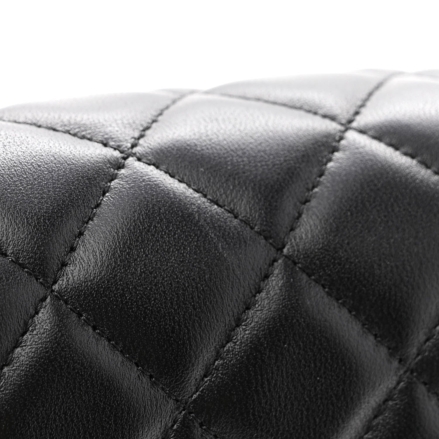 Chanel Lambskin Quilted Mini Rectangular Flap Black 12 of 13