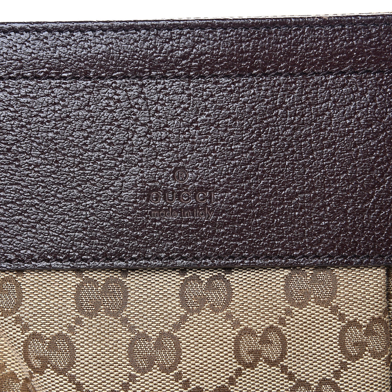 Gucci GG Monogram Double Pocket Belt Bag Dark Brown 6 of 10