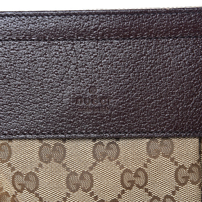 Gucci GG Monogram Double Pocket Belt Bag Dark Brown 6 of 10