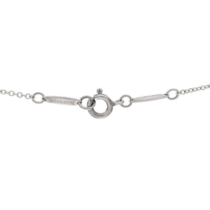 Tiffany Sterling Silver Elsa Peretti Infinity Cross Pendant Necklace 4 of 5