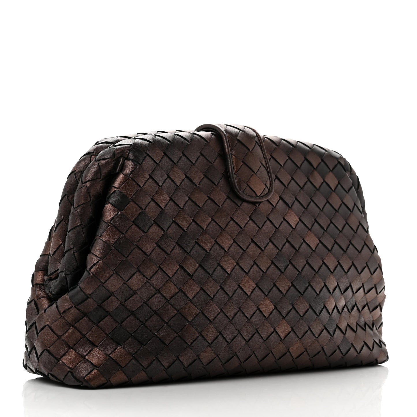 Nappa Intrecciato The Lauren 1980 Clutch Dark Bronze