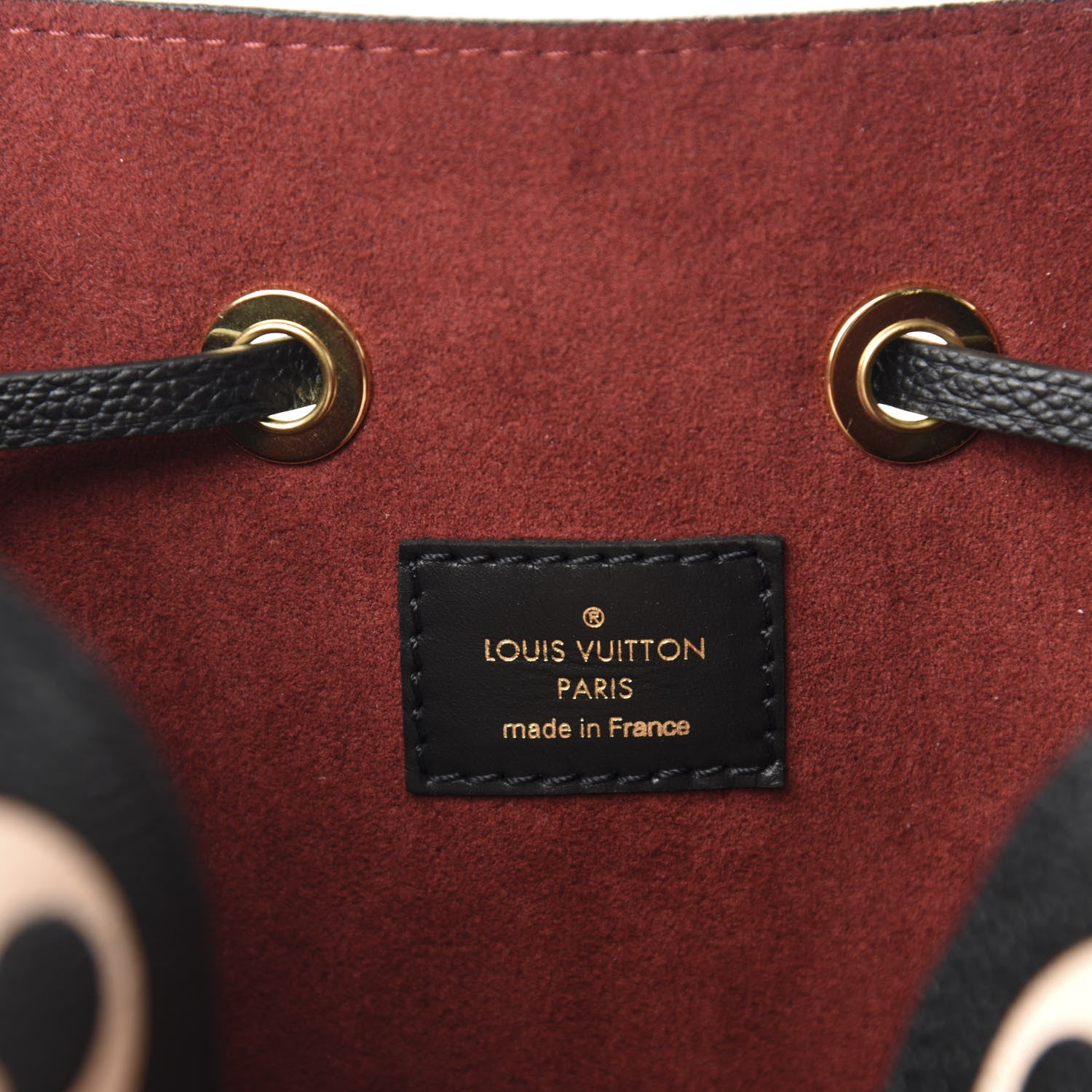 Louis Vuitton Empreinte Monogram Giant Neonoe MM Black Beige 9 of 11