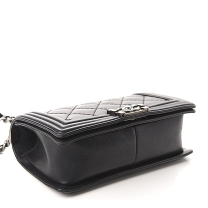 Chanel Calfskin Double Stitch Medium Boy Flap Black 4 of 17