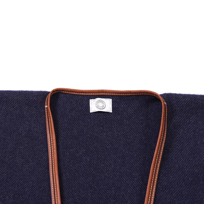 Hermes Merino Wool Cashmere Rocabar Poncho Gris 4 of 4