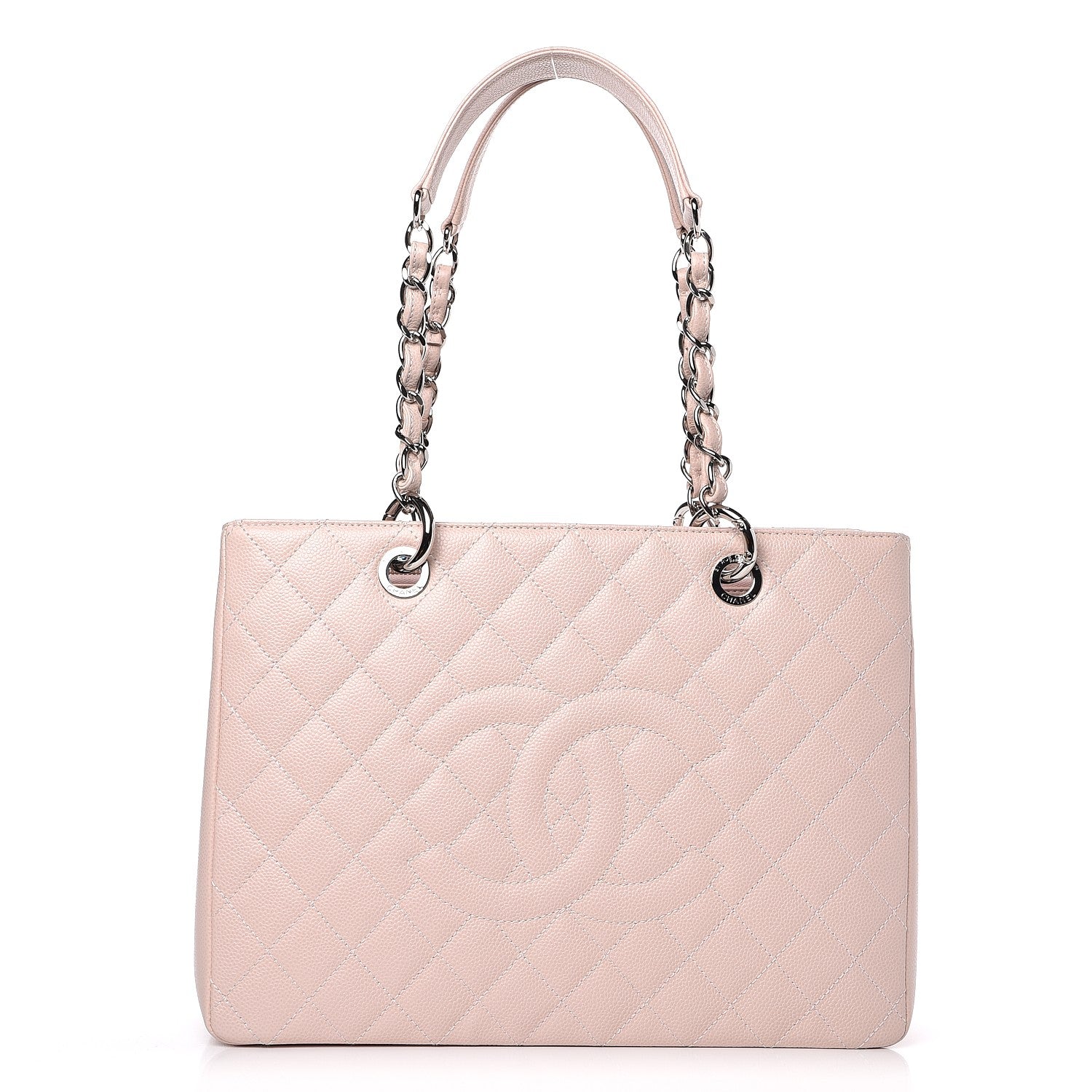 Chanel Caviar Quilted Grand Shopping Tote GST Light Pink 1 of 8
