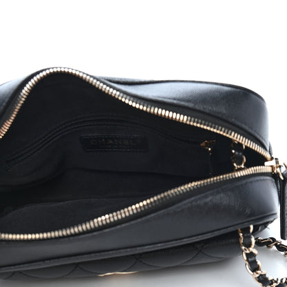 Chanel Caviar Quilted Small In & Out Camera Case Black 5 of 9