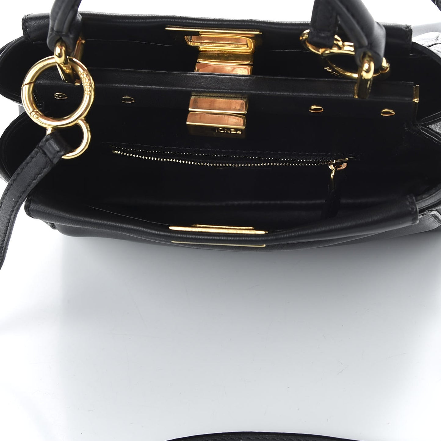 Nappa Mini Peekaboo Iconic Satchel Black