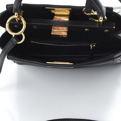Fendi Nappa Mini Peekaboo Iconic Satchel Black 5 of 7