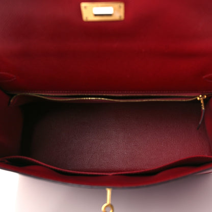 Hermes Epsom Kelly Sellier 35 Rouge Grenat 5 of 13