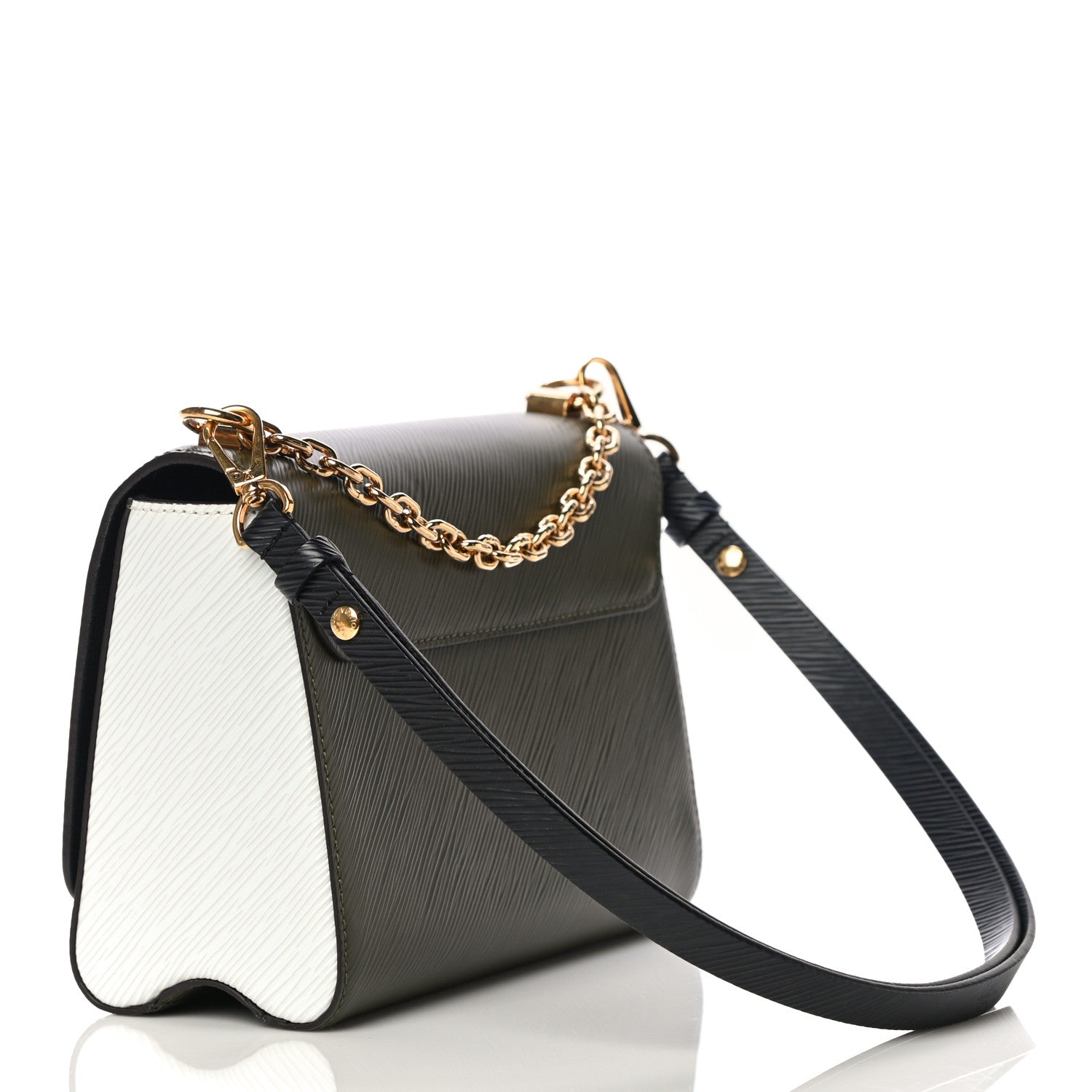 Louis Vuitton Epi Twist Shoulder Bag MM Kaki 3 of 10