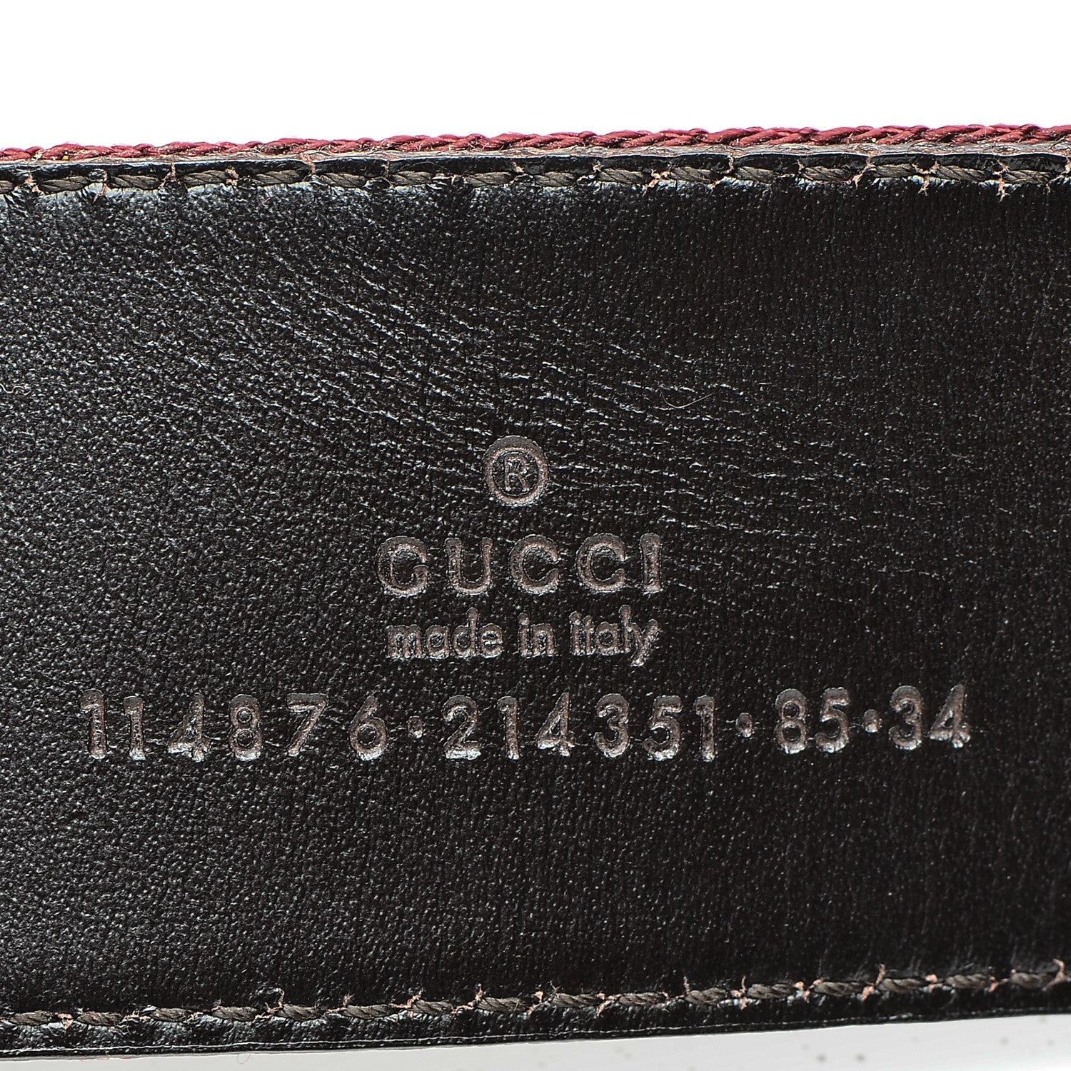 Gucci Canvas Web Interlocking G Belt 85 34 6 of 6
