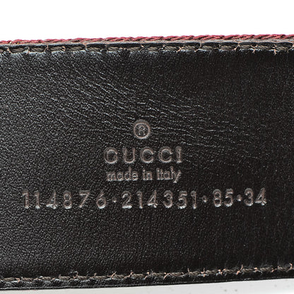 Gucci Canvas Web Interlocking G Belt 85 34 6 of 6