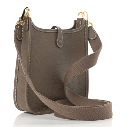 Hermes Taurillon Clemence Evelyne TPM Etoupe 3 of 9