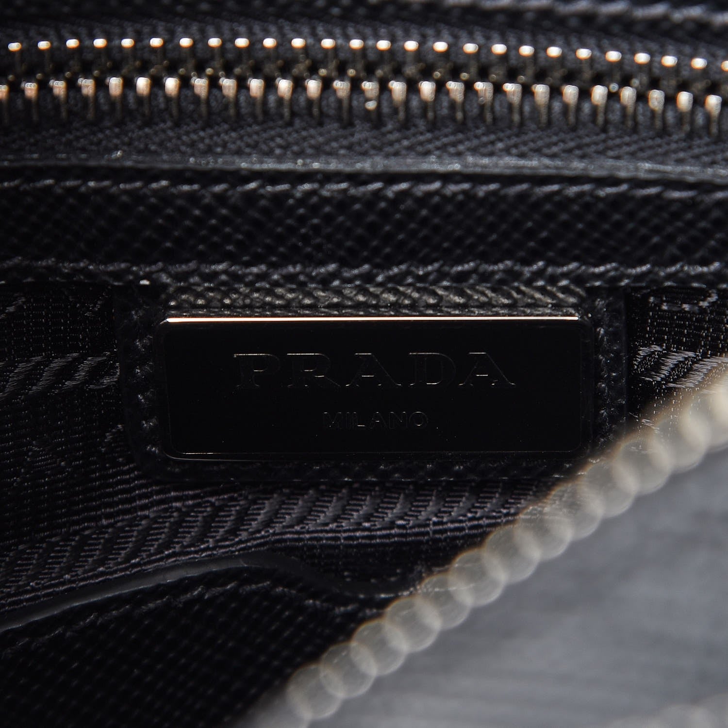 Prada Saffiano Flat Messenger Bag Black 7 of 9