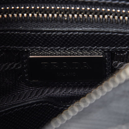 Prada Saffiano Flat Messenger Bag Black 7 of 9