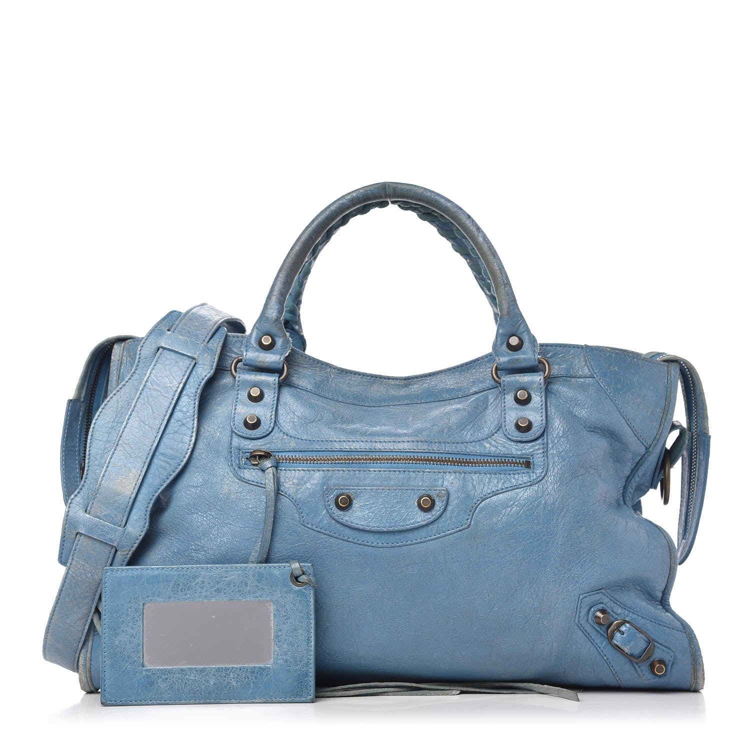 Balenciaga Agneau Classic Hardware City Aquamarine 1 of 14