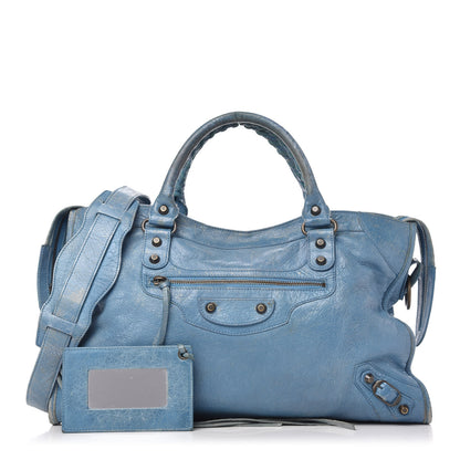 Balenciaga Agneau Classic Hardware City Aquamarine 1 of 14