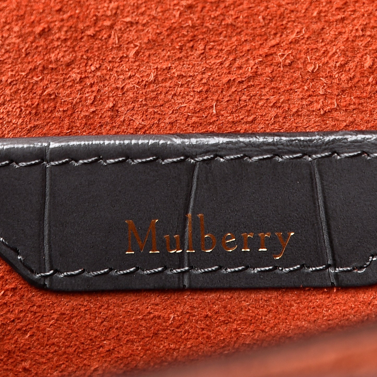 Calfskin Crocodile Embossed Medium Harlow Satchel Dark Grey