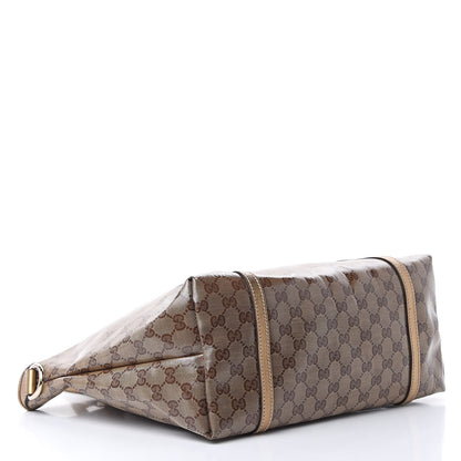 Gucci Crystal Monogram Medium Joy Tote Gold 4 of 10