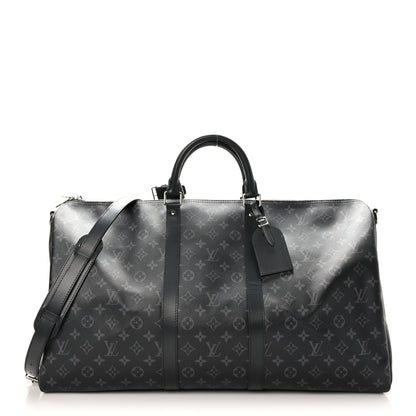 Louis Vuitton Monogram Eclipse Keepall Bandouliere 55 1 of 9