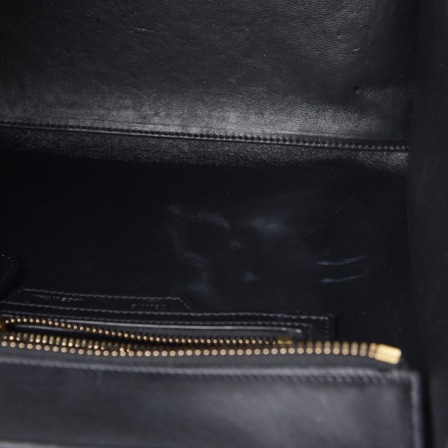 Celine Bullhide Calfskin Micro Bi-Color Luggage Black White 8 of 8