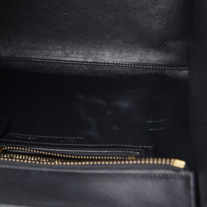 Celine Bullhide Calfskin Micro Bi-Color Luggage Black White 8 of 8