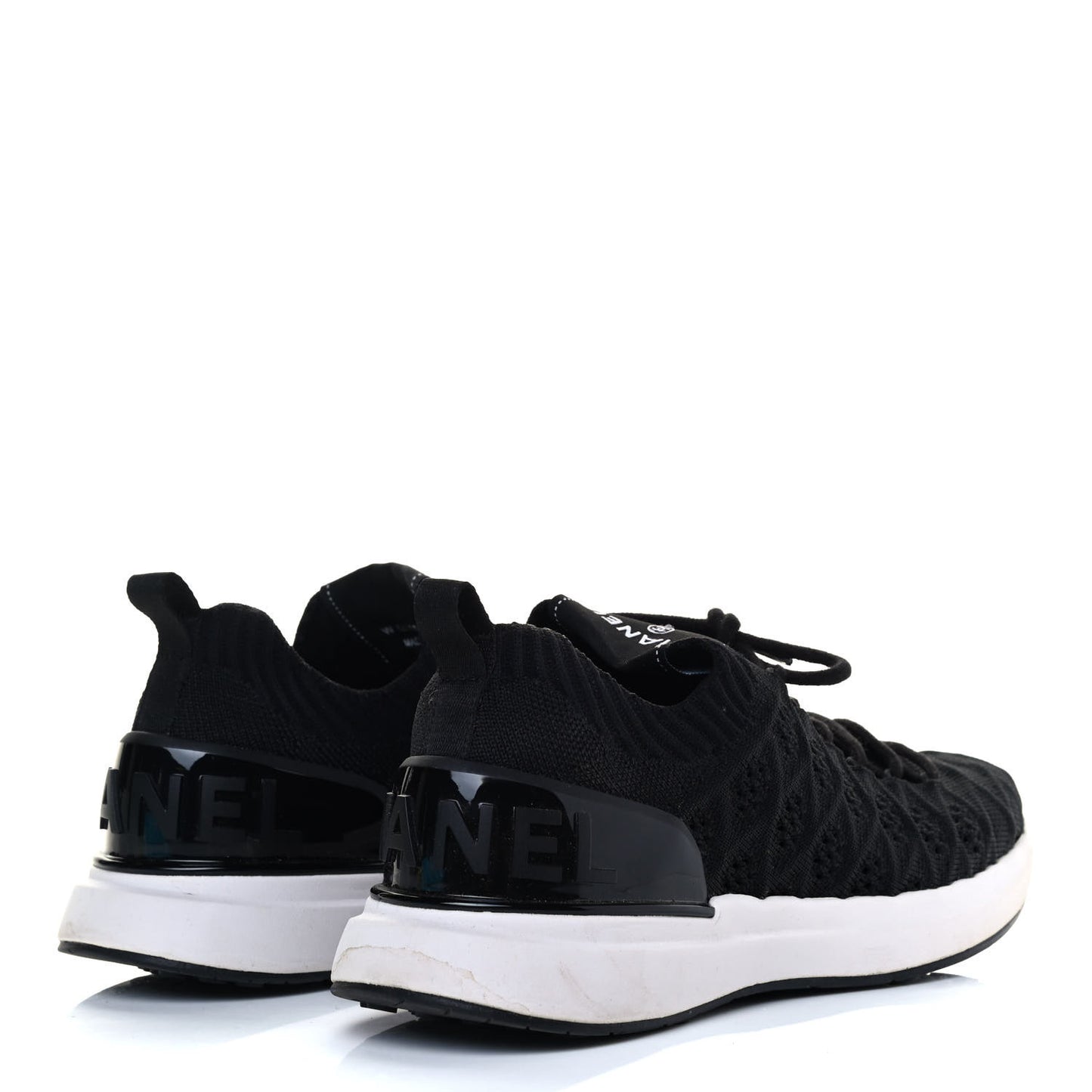 Fabric Logo Sneakers 38 Black